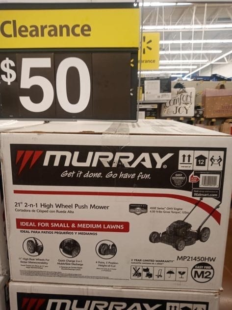 Walmart Clearance! Murray Push Lawn Mower Just $50!