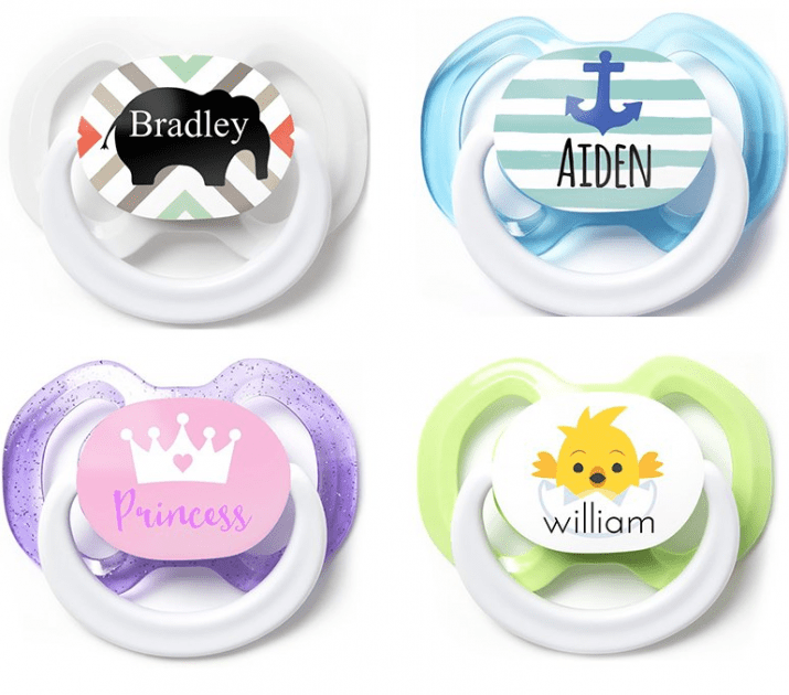 3 Free Personalized Baby Pacifiers!