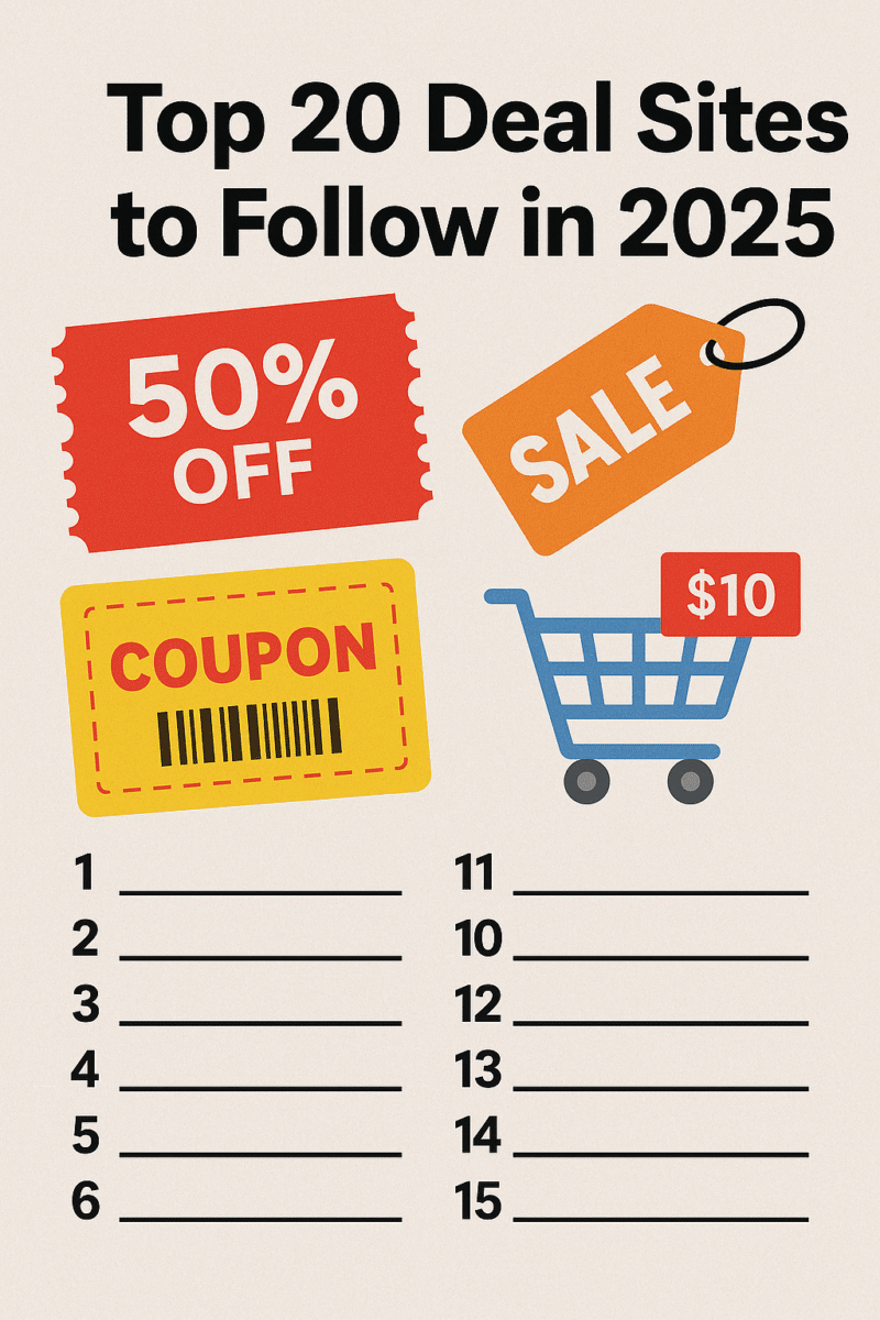 a poster with text and price tags