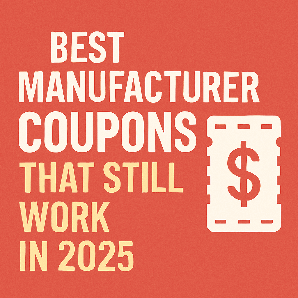 best manufacturer coupons that still work in 2025