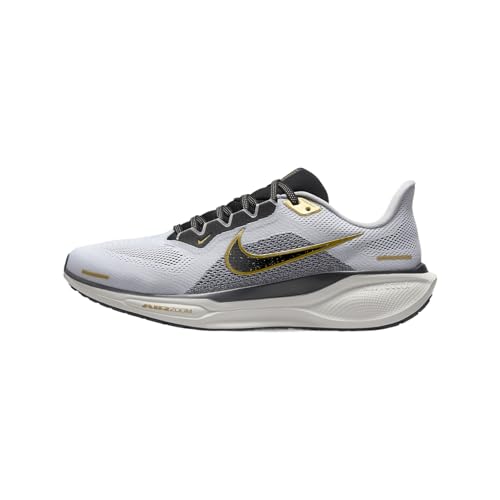Nike Zoom Pegasus 41 Men's Road-Running Shoes (HQ3220-100, White/Metallic Gold/Light Smoke Grey/Black) Size 10.5 Nike Zoom Pegasus 41 Men's Road-Running Shoes (HQ3220-100, White/Metallic Gold/Light Smoke Grey/Black) Size 10.5