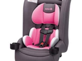 Safety 1st Jive 2-in-1 Convertible Car Seat, Rear Facing Car Seats for Babies (5-40 lbs, 19-40"), Forward Facing Carseat for Toddlers (22-65 lbs, 29-49"), Carbon Rose