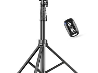 SENSYNE 62" Phone Tripod & Selfie Stick, Extendable Cell Phone Tripod Stand with Wireless Remote and Phone Holder, Compatible with iPhone Android Phone, Camera