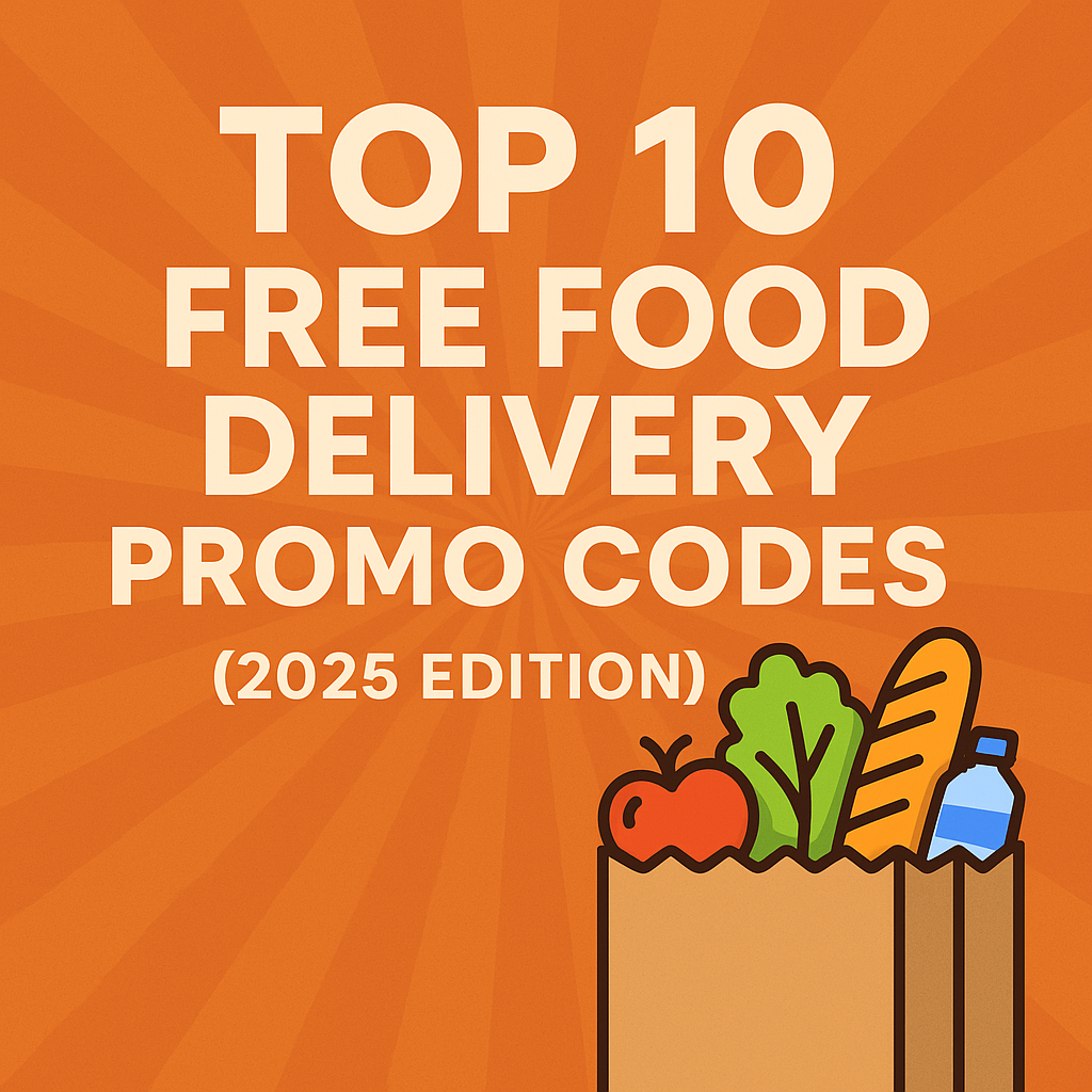 top 10 free food delivery promo codes 2025 edition