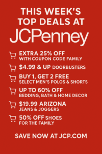 This Week’s Top Deals At Jcpenney – Save On Apparel, Home, And More