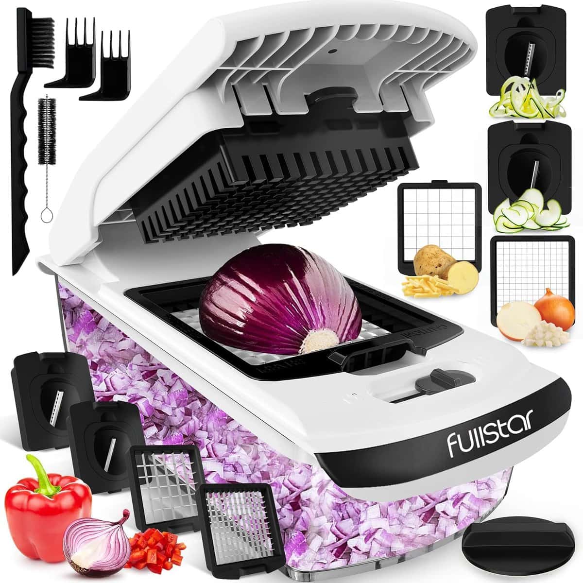 Today Only: 4-in-1 Vegetable Chopper & Spiralizer Deal