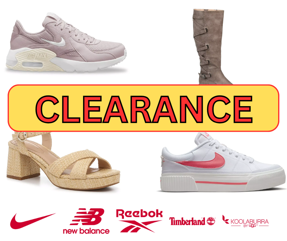 HUGE CLEARANCE HAPPENING AT DSW, NIKE, REEBOCK AND MORE!