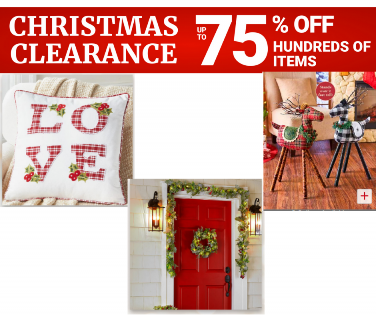 Huge Christmas Clearance Sale Up To 75% Off!