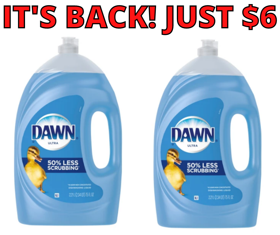 Dawn Dishwashing Liquid 75oz Only $6 at Office Depot!! This WAS $17!