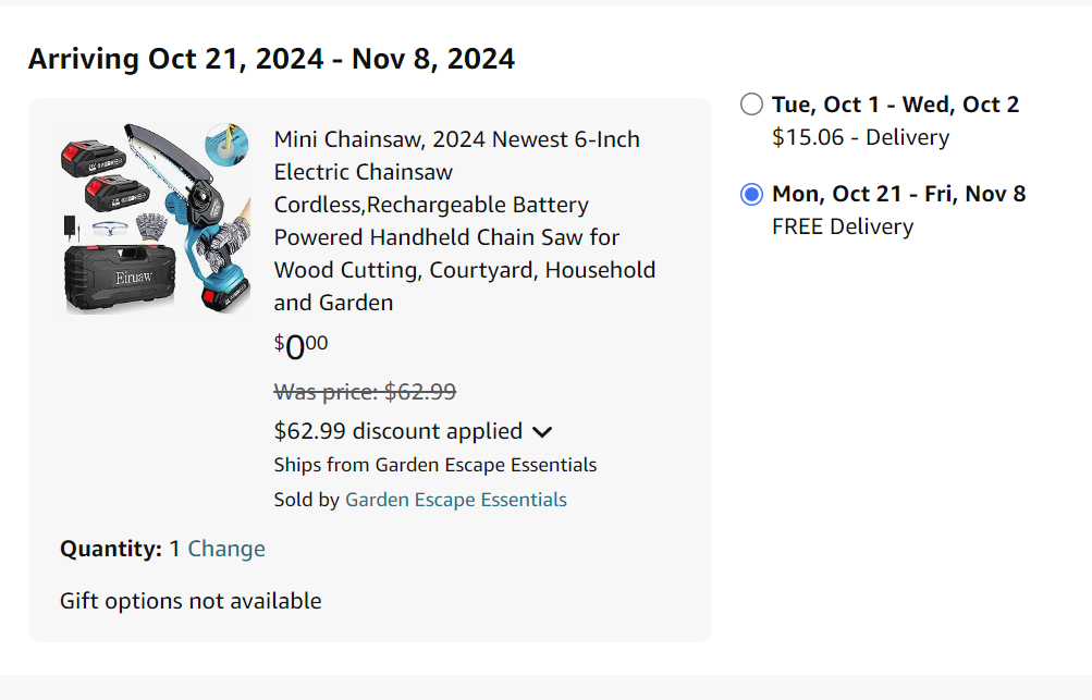 ANOTHER AMAZON PRICE ERROR – FREE MINI AIR CONDITIONER