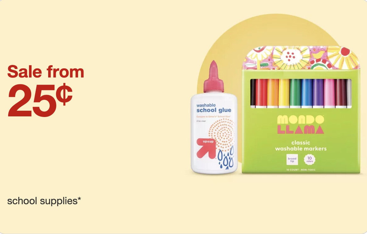 Back to School Supplies Starting at Just 25¢ at Target – Limited Time Deals!