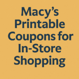Macy’s coupons for home and kitchen deals
