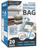 20 Pack Vacuum Storage Bags Huge Price Drop on Amazon – Limited Time!