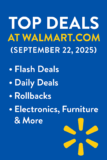 Walmart.com Best Deals Today – September 22, 2025